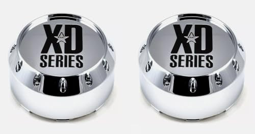 2Pcs Wheel Center Cap for XD Series Chrome Snap in Hub Cap 464K131-2 XD779 XD786 XD795