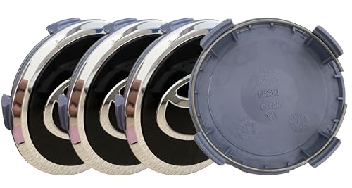 BDHLIYEWA Wheel Caps, Hub Cap 42603-0C120, Chrome Black, 4Pcs, For Tundra Sequoia Tacoma 2022-2025