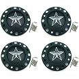 Wheel Center Cap KMC XD Series Rockstar Wheel Hub Cap 1001775 Matte Black 4PCS