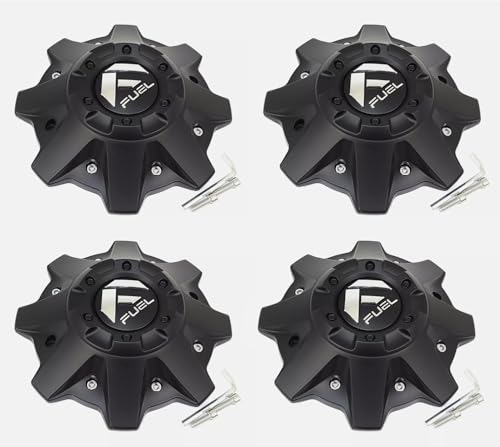 4PC Wheel Cap Hub Cap M-447 Center Cap Fuel Offroad 1002-53 M-721BK04 Matte Black