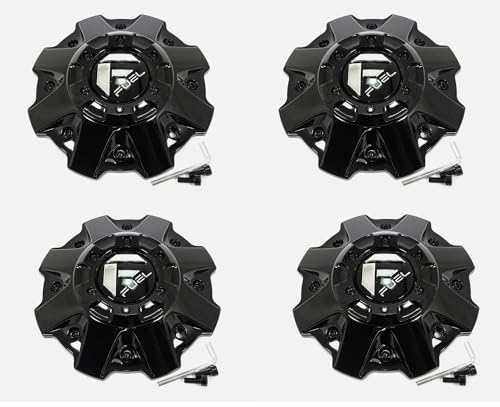 Wheel Center Hub Cap Fuel M-447 1001-81 Gloss Black 4pc
