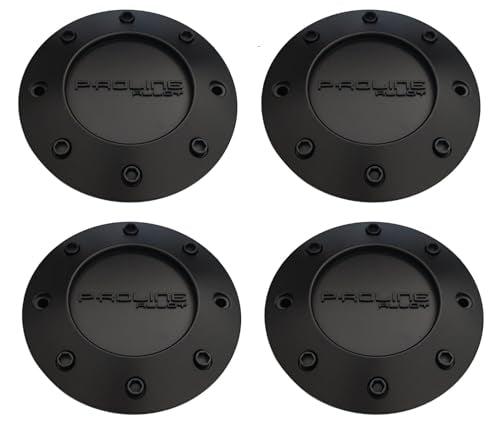 4Pcs Wheel Center Cap Hub Cover C188-1 Matte Black Proline Alloy C-188-1 Cap 188-BK 18004