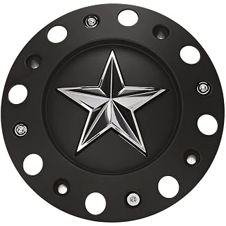 Wheel Center Cap KMC XD Series Rockstar Wheel Hub Cap 1001775 Matte Black 1PC