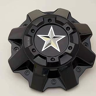 4pcs Glossy Black Wheel Center Cap Hub Cap ER038 ForDFD Wheels Texas Lone Star