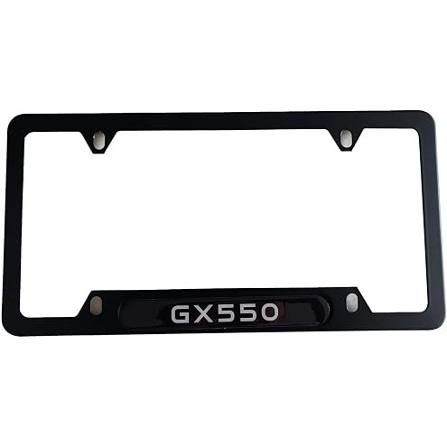 1pc Car 350Z License Plate Frame Cover Holder Porotector Black Stainless Steel