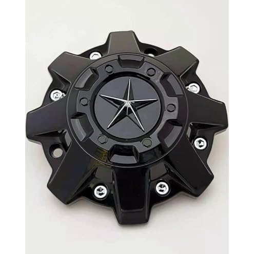 1pc Glossy Black Wheel Center Cap Hub Cap ER038 ForDFD Wheels Texas Lone Star ER