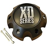 Wheel Hub Cap KMC XD Satin Black 6 Lug Bolt On XD820/XD835 Wheel Center Cap 1079