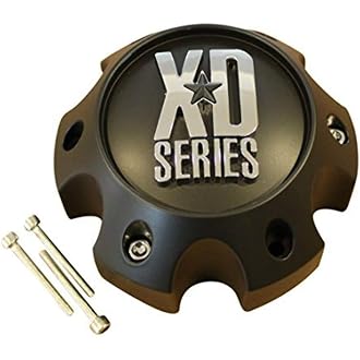 Wheel Hub Cap KMC XD Satin Black 6 Lug Bolt On XD820/XD835 Wheel Center Cap 1079