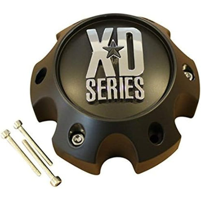 Wheel Hub Cap KMC XD Satin Black 6 Lug Bolt On XD820/XD835 Wheel Center Cap 1079