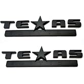 Set of 3 Texas Edition Side Tailgate Badge Emblem NamePlate for GMC Sierra Chevy
