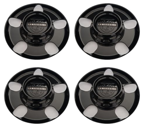 4Pcs Wheel Center caps C-761-2 Centerline Hub Cap Gloss Black