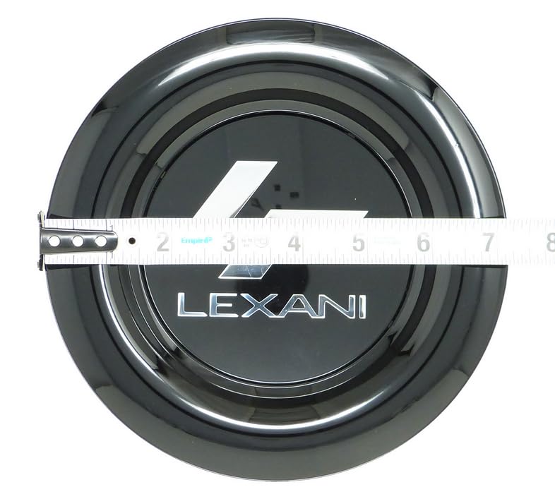 1PC Black Floating Spinner Wheel Center Cap Hub Cover 7.25'' for Lexani Forge103334-10