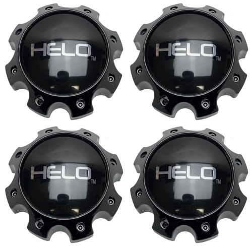 4Pcs Wheel Center Cap for Helo S057L170 Gloss Black