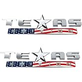 Set of 3 Texas Edition Side Tailgate Badge Emblem NamePlate for GMC Sierra Chevy