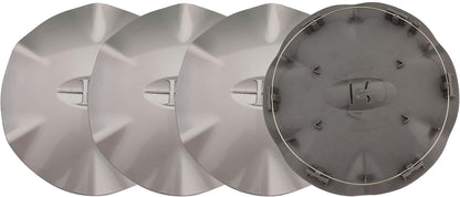 Wheel Center Hub Cap, Silver Snap-On Cover, Part BP2312 4PC
