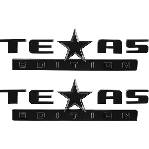 Set of 3 Texas Edition Side Tailgate Badge Emblem NamePlate for GMC Sierra Chevy
