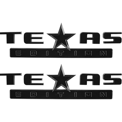 Set of 3 Texas Edition Side Tailgate Badge Emblem NamePlate for GMC Sierra Chevy