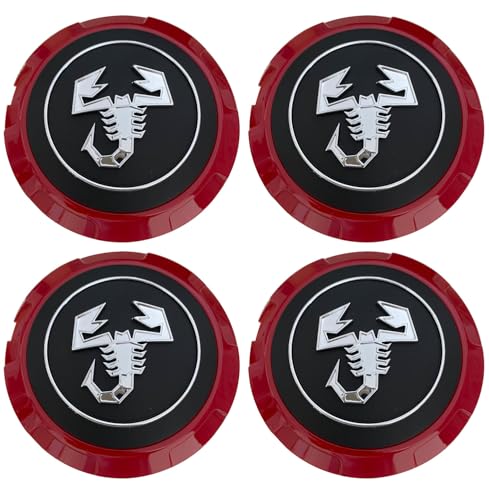 4Pcs Whee Center Cap 2061 Red Black
