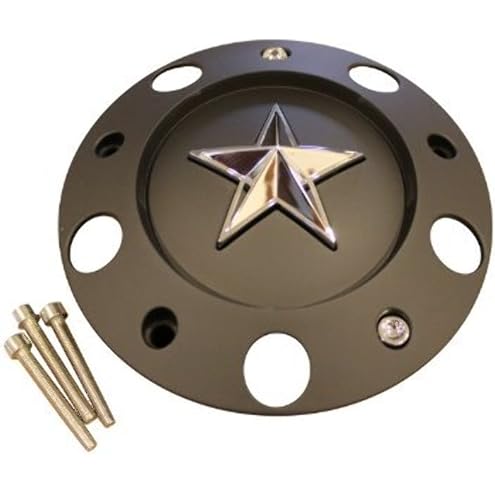 Wheel Center Cap KMC XD Series Rockstar Wheel Hub Cap 775L239B Dually Matte Blac