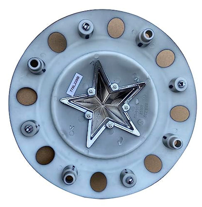 Wheel Center Cap KMC XD Series Rockstar Wheel Hub Cap 775L239B Dually Matte Blac