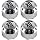 Wheel Center Cap for XD Series 464K98 Chrome Finish 4pcs