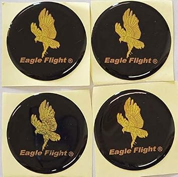 4pcs Eagle Flight Wheel Center Hub Cap Emblem Gold Sticker Decal 2" /53MM (Not T