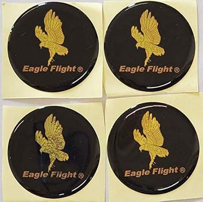 4pcs Eagle Flight Wheel Center Hub Cap Emblem Gold Sticker Decal 2" /53MM (Not T