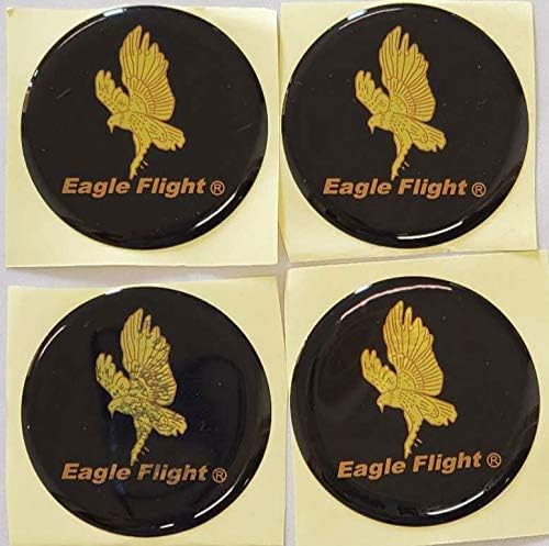 4pcs Eagle Flight Wheel Center Hub Cap Emblem Gold Sticker Decal 2" /53MM (Not T
