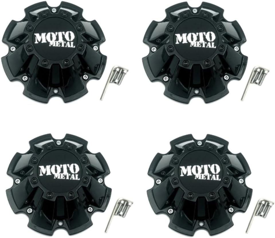 Moto Metal M793BK01 Set of 4 Black Wheel Center Cap