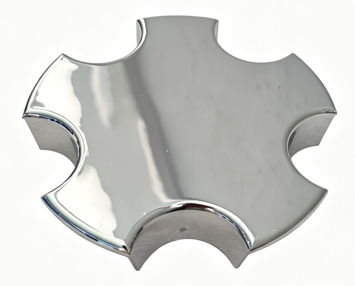 Chrome Wheel Center Hub Cap, Star Shape, CAP5392-C 1PC