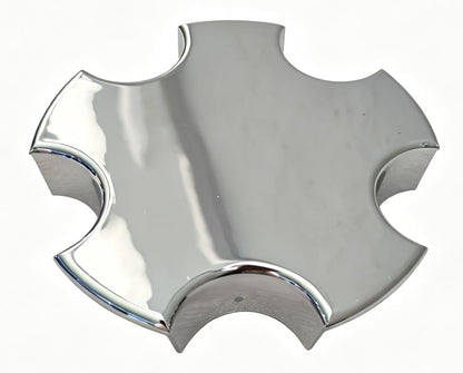 Chrome Wheel Center Hub Cap, Star Shape, CAP5392-C 1PC