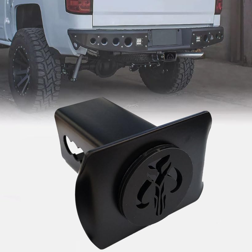 Metal Mythosaur Skull Trailer Hitch Cover Trailer Hitch Cover for 2'' Towing Rear Receiver Plug Cover SUV Pickup Trucks
