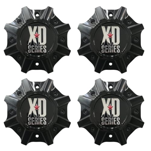 KMC XD Series Cap M-1015 M-1015 (GB) Gloss Black Center Cap 4Pcs