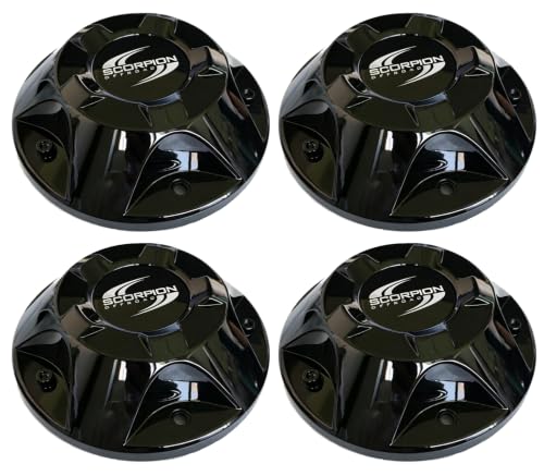 Black SC6 SC7 Wheel Center Cap 4Pcs