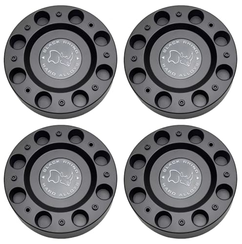 4Pcs Black Rhino Wheel Center Cap M-1049 Matte Black