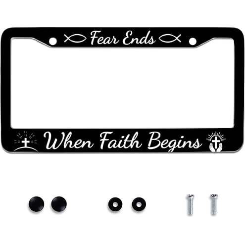 2pcs Car Palm Tree Tropical Life is Good at Beach License Plate Frame Cover Hold