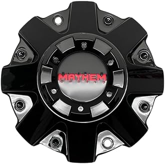 Mayhem Wheels Black Center Cap with 2 mounting Screws Bolt C108040B01 81222090F-