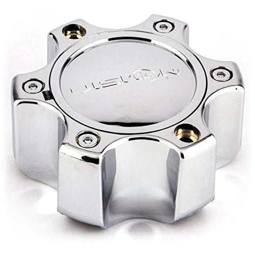 Vision Wheel Chrome Center Cap 6 lug Tall Removable Top C375-6CDOC for Vision Warrior 375 Wheel