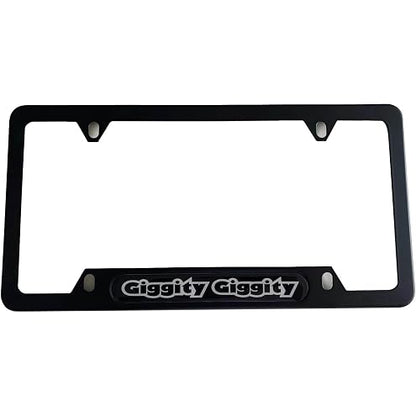1pc Car 350Z License Plate Frame Cover Holder Porotector Black Stainless Steel