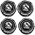 Gloss Black Wheel Center Cap for Fuel 1003-42 4PCS