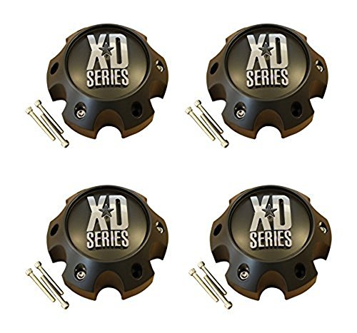 KMC XD 1079L145MB Set of 4 Matte Black Center Cap for 6X139.7