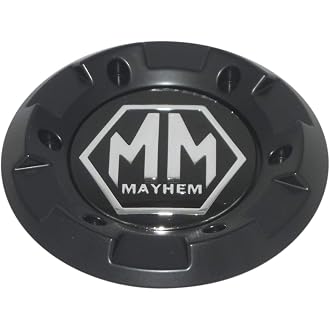 Mayhem Wheels Black Center Cap with 2 mounting Screws Bolt C108040B01 81222090F-
