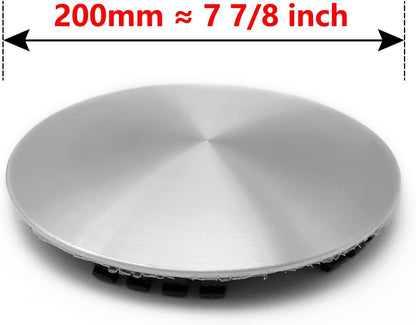 4 Pieces Diameter 7 7/8" Fit For 1992-1999 Chevy GMC 16" Silver Brushed Aluminum 6 Lug Rim Wheel Hub Center Hub Caps Cover 9593197 15650047