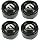 Gloss Black Wheel Center Cap for Fuel 1003-49 4PCS
