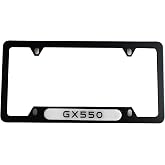 1pc Car 350Z License Plate Frame Cover Holder Porotector Black Stainless Steel