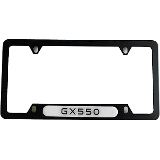 1pc Car 350Z License Plate Frame Cover Holder Porotector Black Stainless Steel
