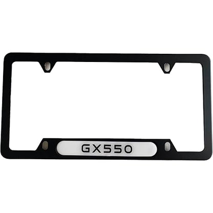 1pc Car 350Z License Plate Frame Cover Holder Porotector Black Stainless Steel