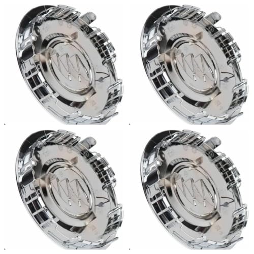 MUYQAVMZD 4Pcs Car Wheel Hub Cap #9597721, Rim Center Caps ForBuick Enclave 2008-2017 Chrome BU721 wheel center cap