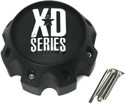XD Series by KMC Wheels KMC XD Series 441 796 797 798 800 801 8 Lug Matte Flat Black Center Cap 1079L170-MB-8LUG