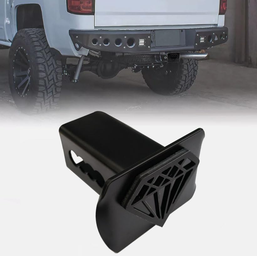 Metal Diamond Trailer Hitch Cover for 2'' Towing Rear Receiver Plug Cover SUV Pickup Trucks